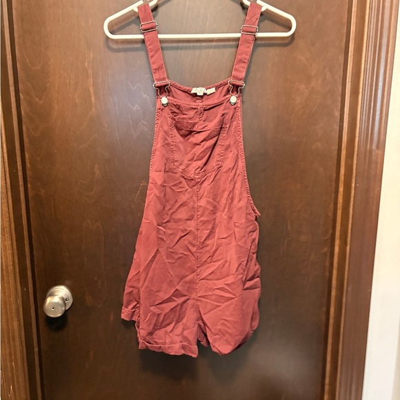 Roxy Pants - Maroon Overalls